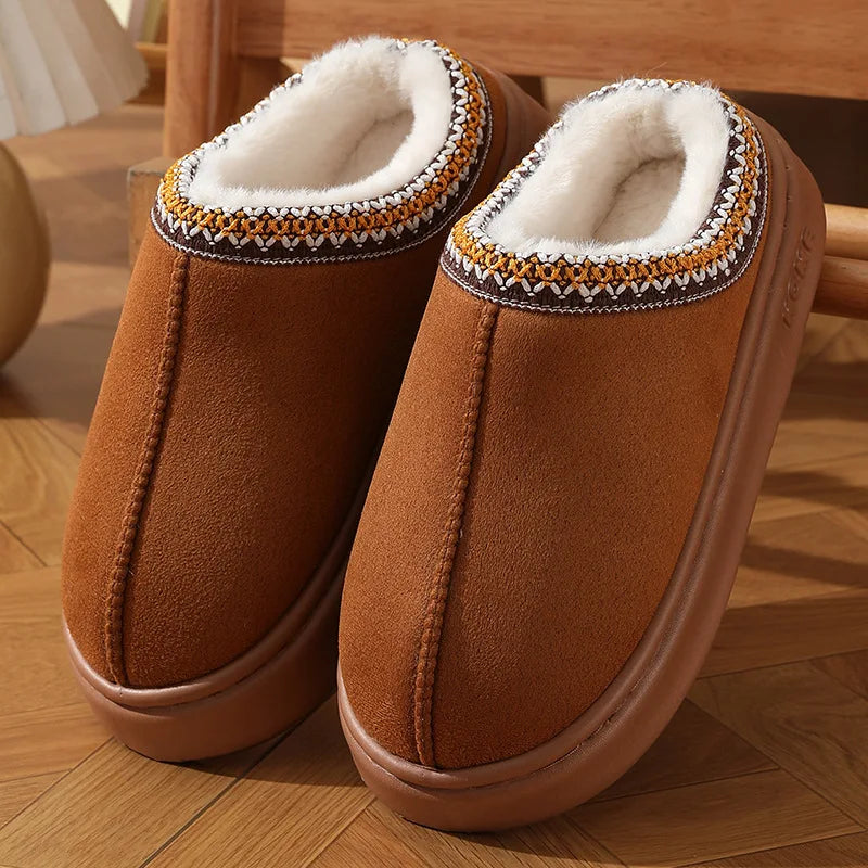 New Fashion Fluffy Platform Slippers for Women and men 2024