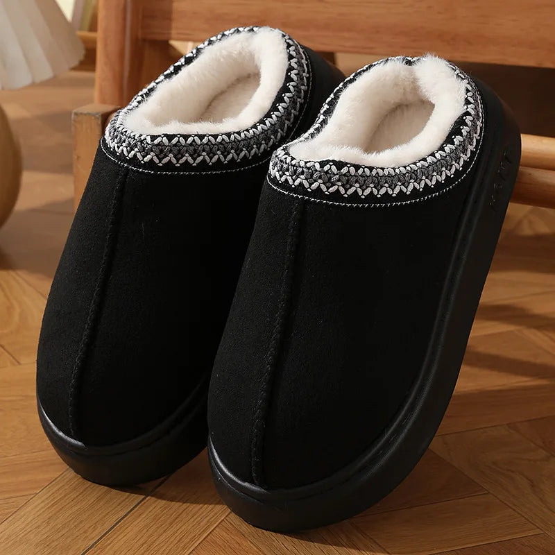 New Fashion Fluffy Platform Slippers for Women and men 2024